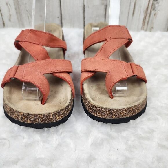 Faded Glory Kendra Slide Sandals Coral Size 10 - Picture 4 of 10